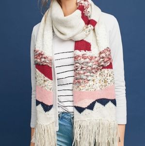 Anthropologie Hello Hydrangea Sequined Scarf